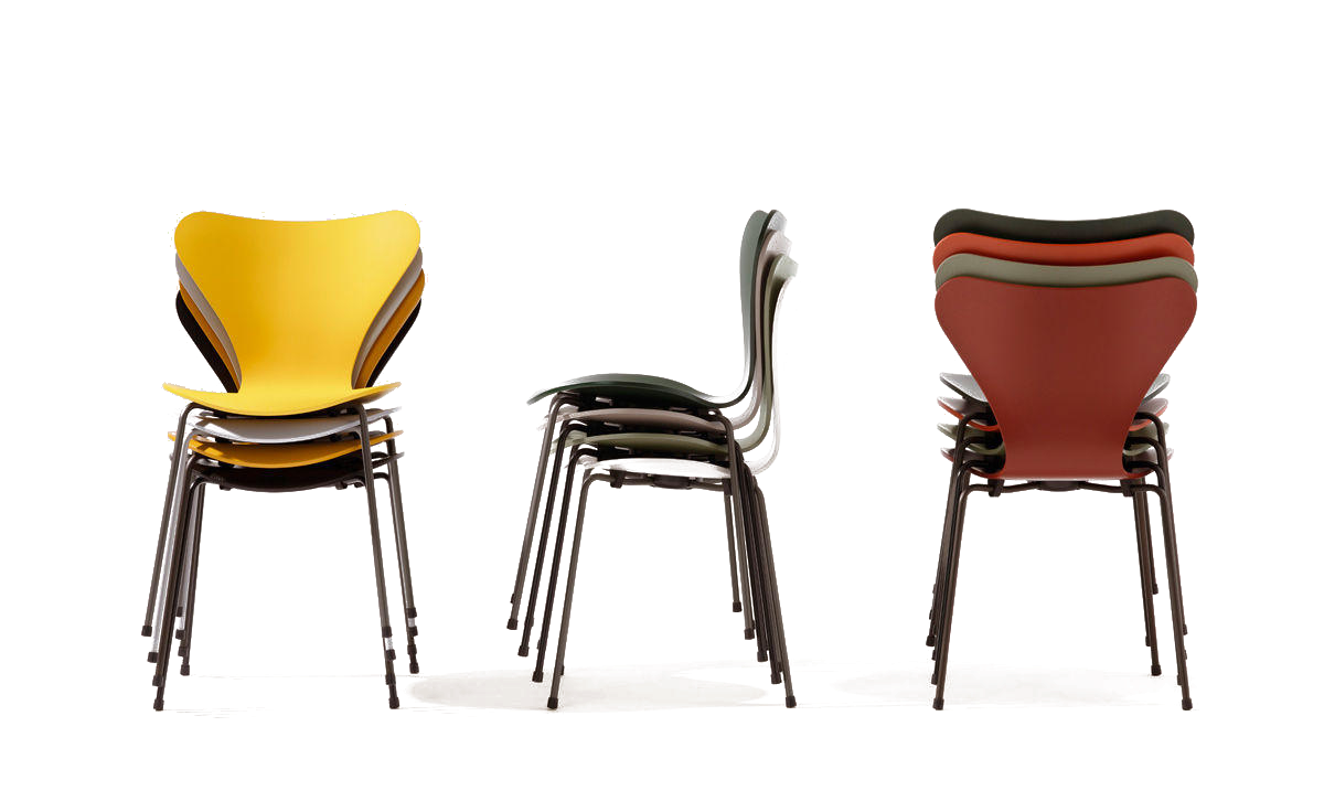 Stacked Series 7 chairs